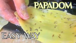 Easiest way to make tasty papadam | best papadom recipe | papad recipes | How to make papad at home