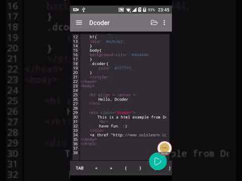 Dcoder create html code