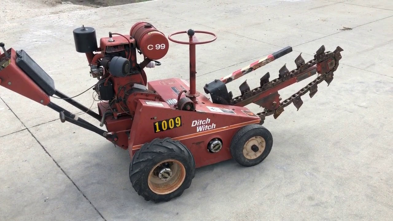 bigiron-el9971-ditch-witch-c99-trencher-10-31-18-auction-youtube