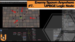 UPBGE Wonder Egg X Vampire Survivors #7 | Enemy Spawn Anywhere | Logic Node | Nhij Quang
