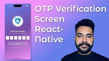 OTP Verification Screen - React Native #reactnative #otp #coding