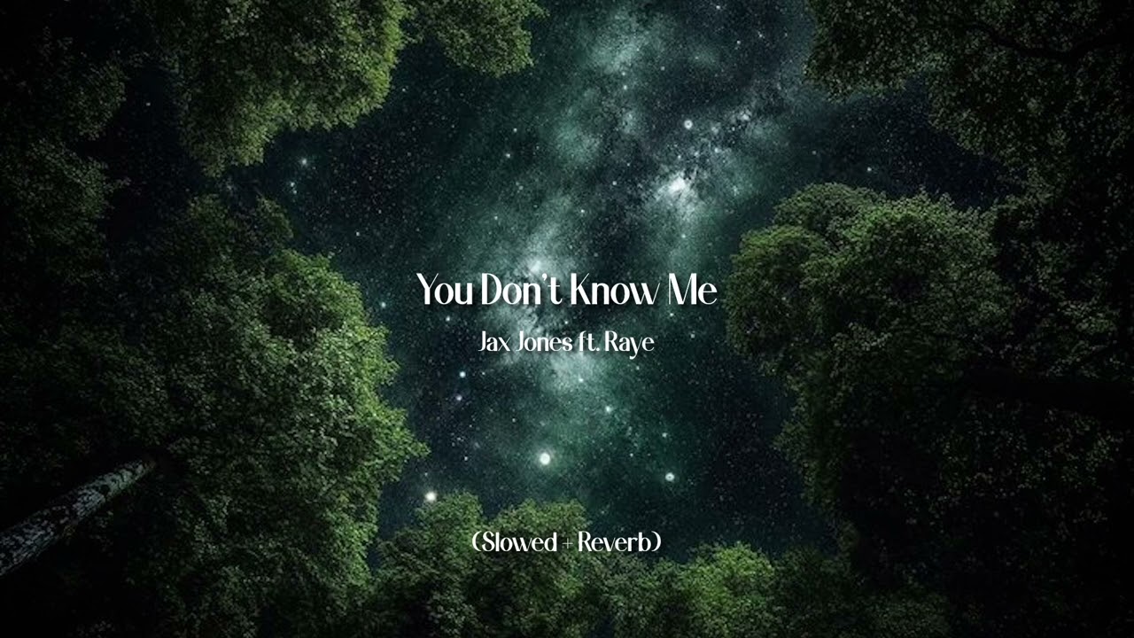 Jax Jones, RAYE - You Don't Know Me (Slowed + Reverb)
