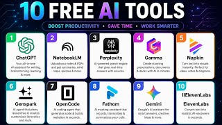 10 FREE AI Tools You Must Know in 2026 | Save Hours Every Week