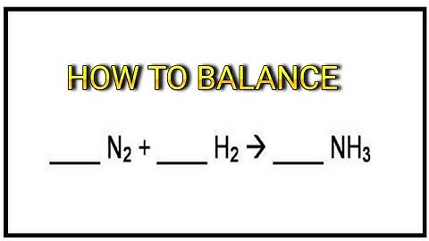 N2 +H2 =NH3 Balanced Equation - n2 + h2 → nh3 balance||Nitrogen+Hydrogen=Ammonia Balanced Equation