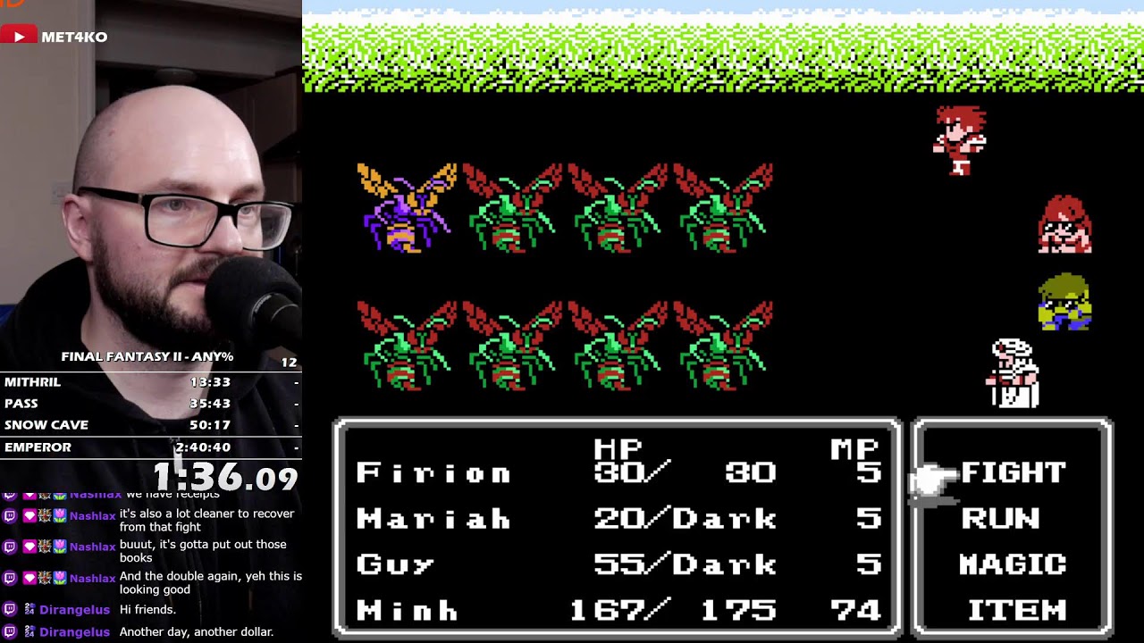 🔴Final Fantasy II All Bosses Speedrun!