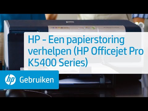 HP - Een papierstoring verhelpen (HP Officejet Pro K5400 Series)