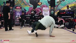Custom Vs Alloz- B-Boy Top 16 - Midwest Open 2023 - Breaking For