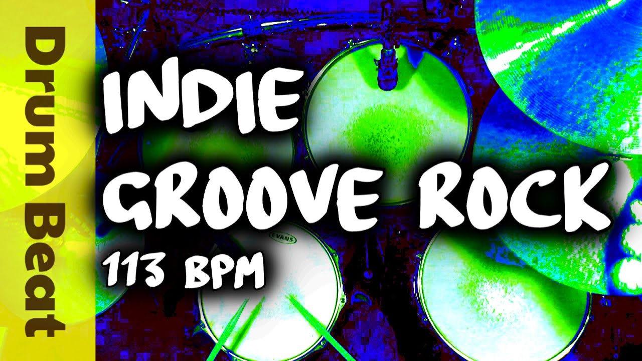 Indie Groove Rock Drum Beat Backing Track 113 BPM YouTube