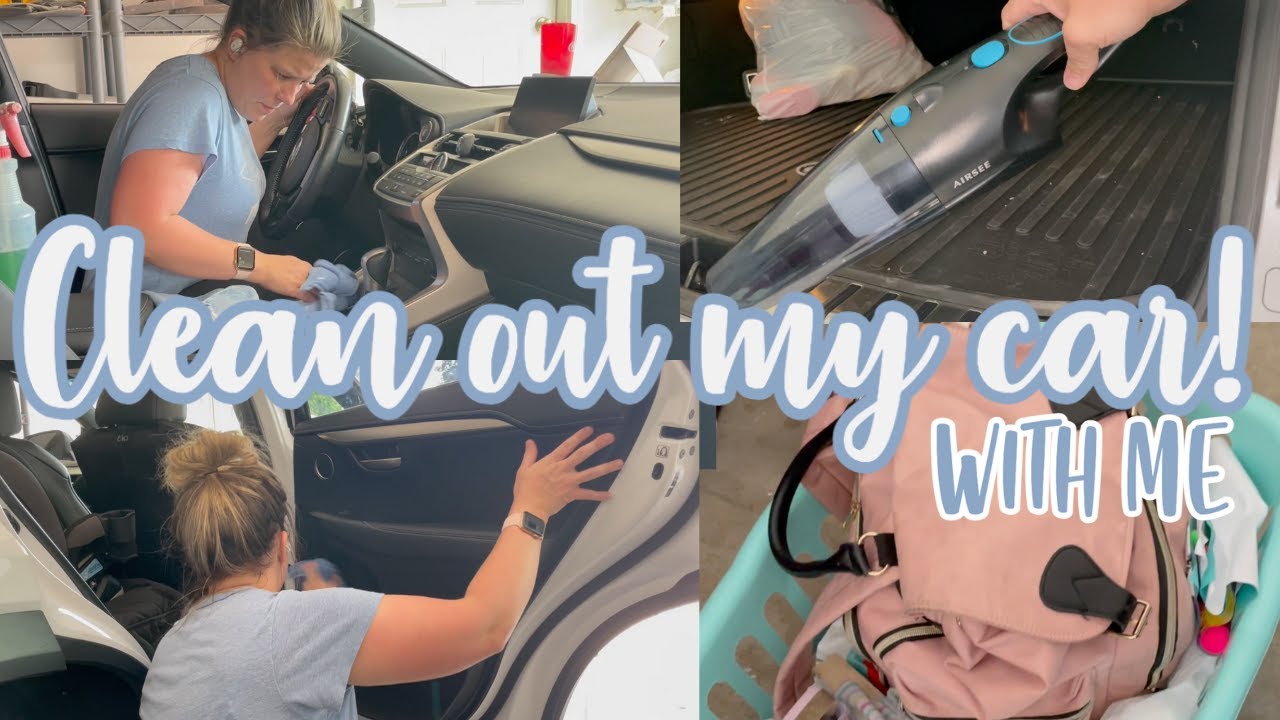 CLEAN OUT MY CAR WITH ME AIRSEE HANDHELD VACUUM CLEANER REVIEW