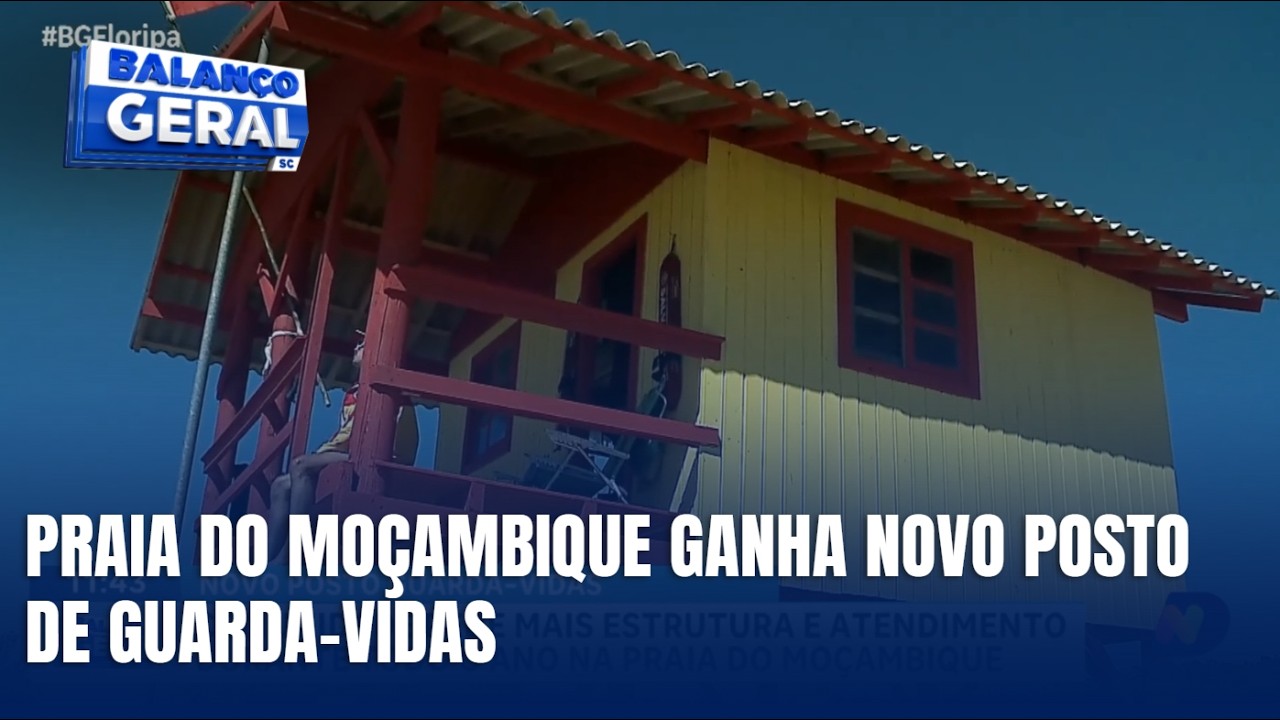 Novo posto de guarda-vidas é instalado na Praia do Moçambique