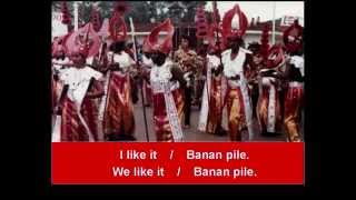 Video voorbeeld van "Banan Pile, con su letra, with lyrics"