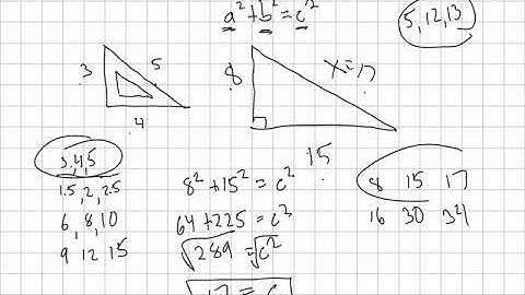 Pythagorean triples introduction