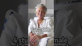4 more beautiful female starswith white and gray hair#celebrity #shortvideos