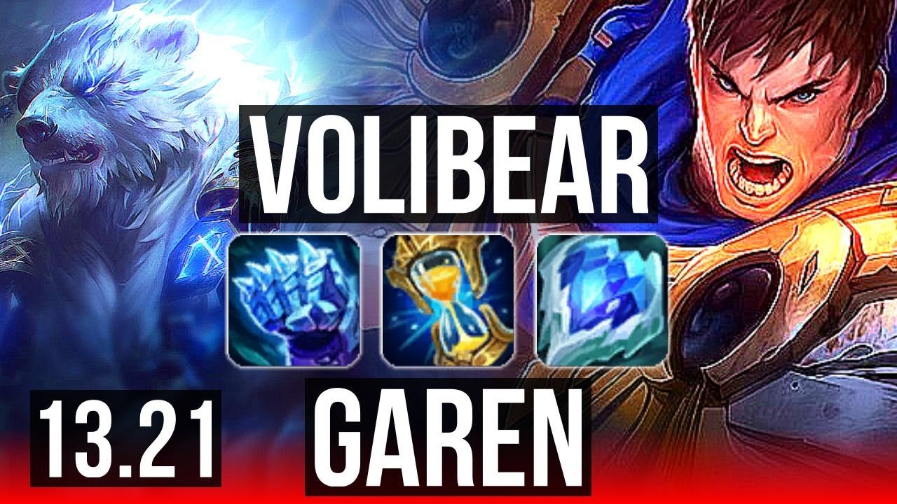 VOLIBEAR vs GAREN (TOP) | Rank 6 Voli, 4/1/3 | TR Challenger | 13.21