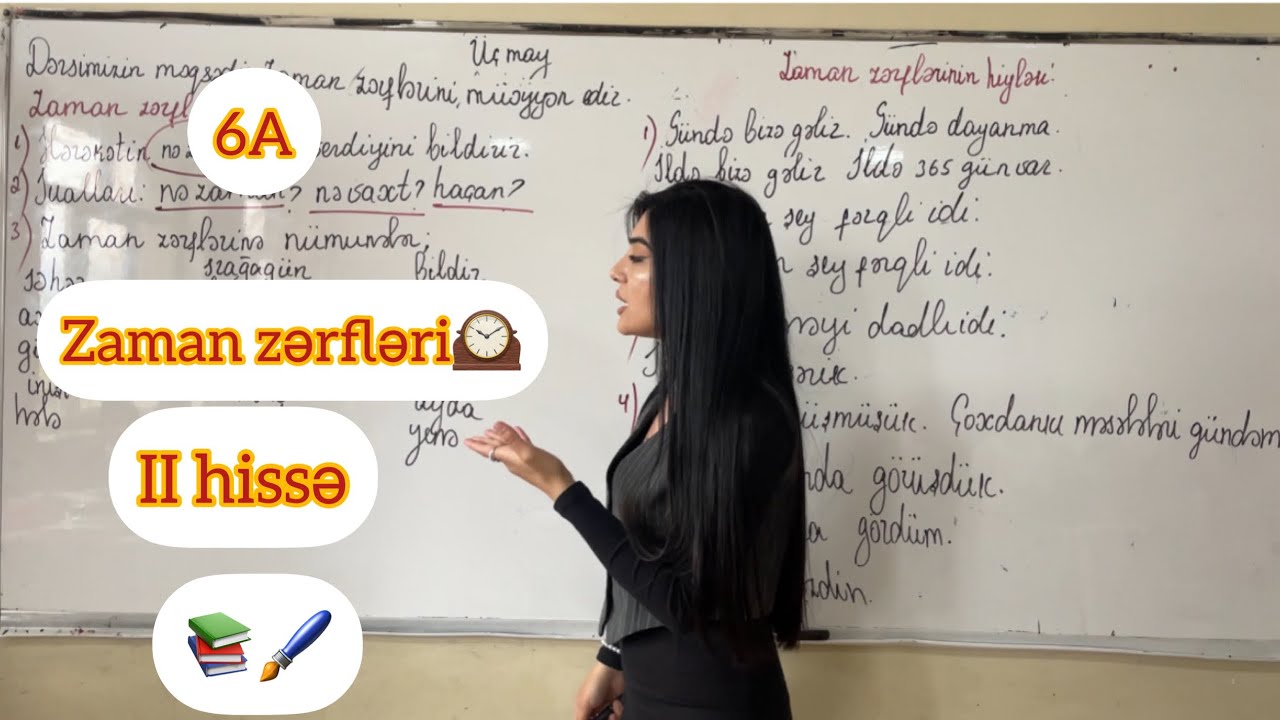 Zərfin məna növləri. Zaman zərfləri (II hissə)