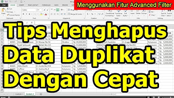 Menghapus Data Duplikat dengan Cepat
