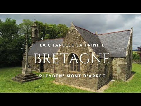 La chapelle de la Trinité/Pleyben-Monts-d'Arrée/Finistère/Bretagne, vidéo drone