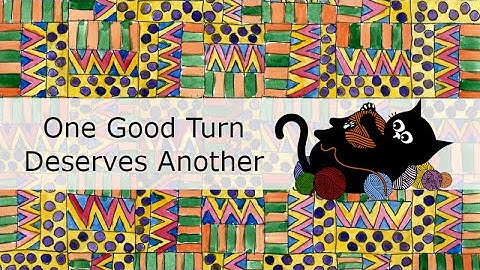 Make a Right Turn Doodle | A Bold and Bright Pattern Created with an Easy Technique | Zen Doodle