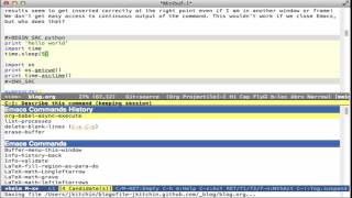Asynchronous python in org-mode src-blocks