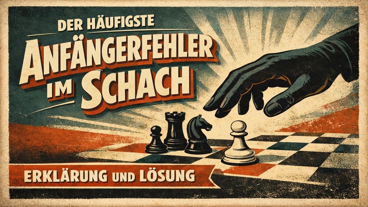 Der häufigste Anfängerfehler im Schach - Erklärung und Lösung