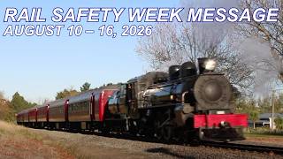 New Zealand Rail Safety Week 2026 Message August 10th - 16th, 2026