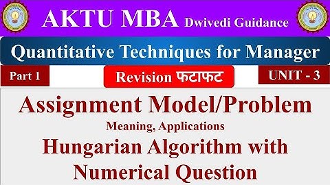 Quantitative Techniques for Manager  unit 3, Quantitative Techniques for Manager mba 1st sem, aktu