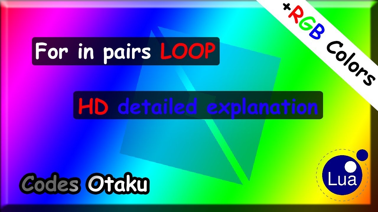 For In Pairs Loop And Color3 Rgb Detailed Explanation Youtube - brickcolor to color3 roblox