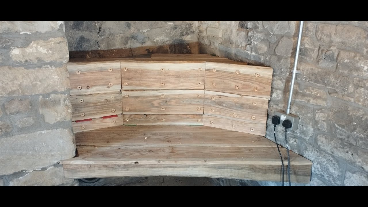 how to build a wooden corner seat part one YouTube