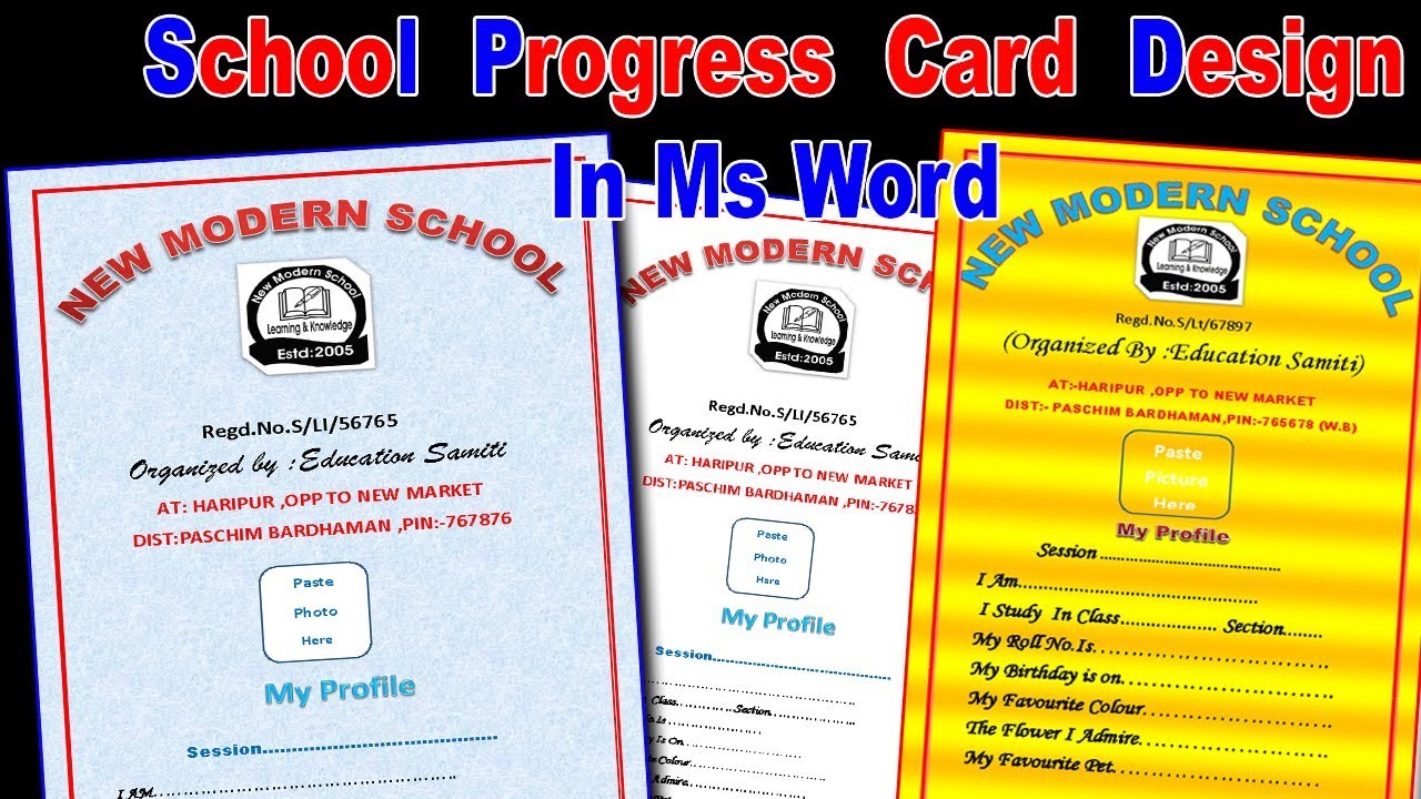 Ms Word Mein School Progress Card Kaise Banate Hain Aur Design Kaise ms-word-mein-school-progress-card-kaise-banate-hain-aur-design-kaise