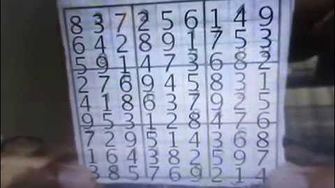 Webcam Realtime Sudoku solver