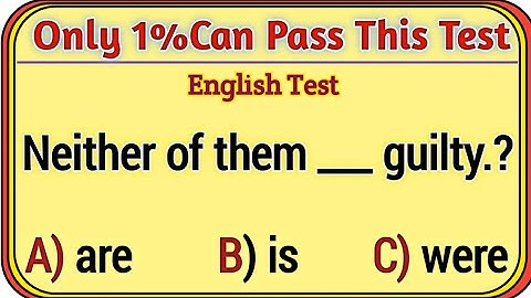 "Only 1% Can Pass This English Grammar Test | Hardest English  | Test Your Grammar Skills