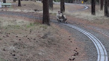 Train Mountain Rail Bike Test