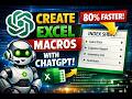 Create Excel VBA Macros with CHATGPT