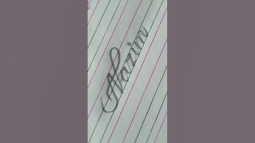 Request name :- Nazim in  cursive writing #shorts #cursivewriting #viralshorts #trending #satisfying