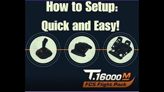 Install and Setup Thrustmaster 1600 FCS Flight Pack Tutorial (Plus DCS Setup) screenshot 1