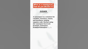 What is a Namespace and How Do You Declare It in TypeScript? #shorts #ytshorts #codewithchitra