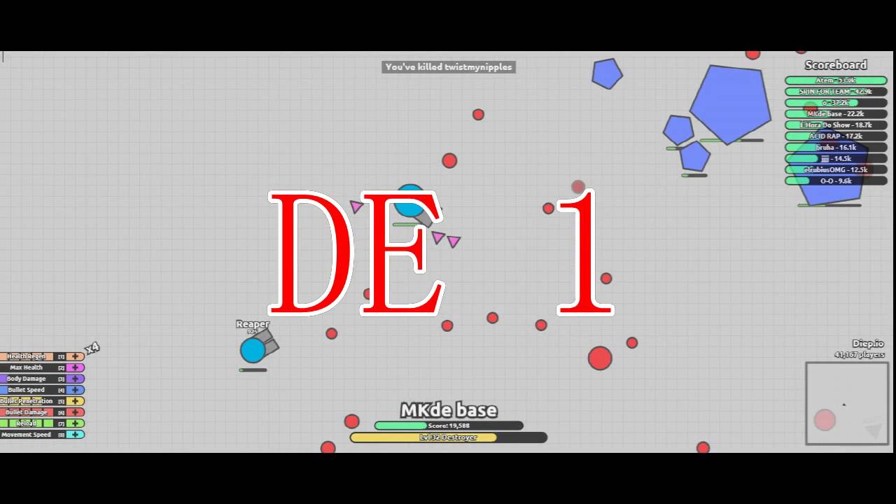 COMMENT ETRE PREMIER AVEC UN DESTROYER ?? -DIEP.IO- - YouTube
