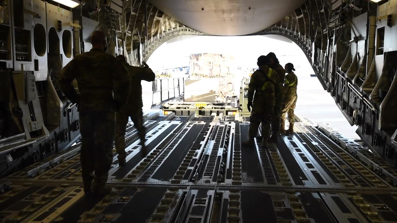 164th Airlift Wing in Memphis, Tenn. fly to Germany to assist in an aeromedical evac mission