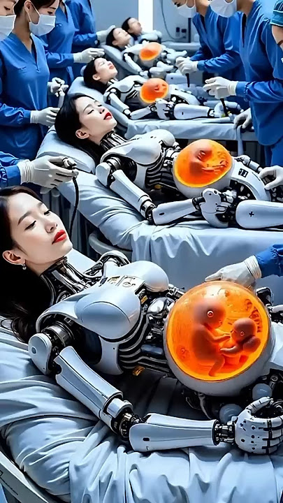 Future of AI: Robots Giving Birth in Hospitals? 🏥👶 #robots #robot