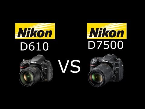 Nikon D610 vs Nikon D7500 en Español | VS Digital