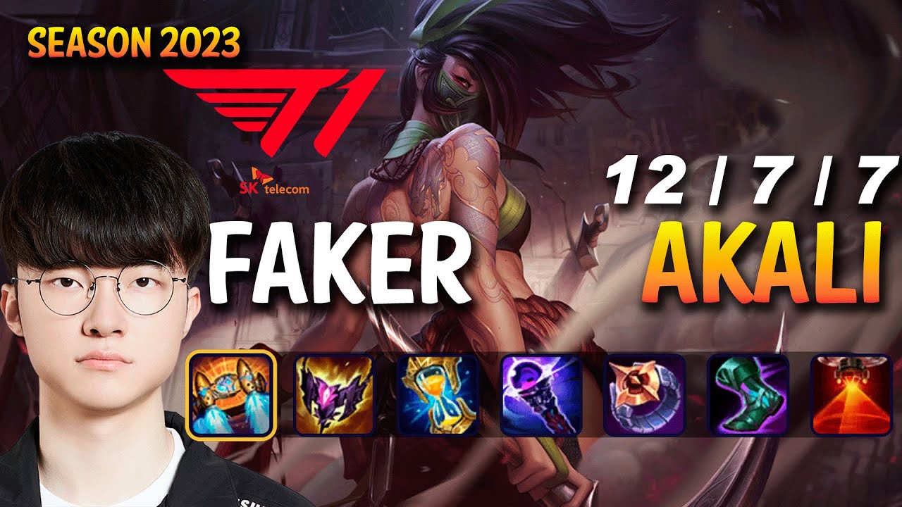 T1 Faker AKALI vs YASUO Top - Patch 13.21 KR Ranked - YouTube