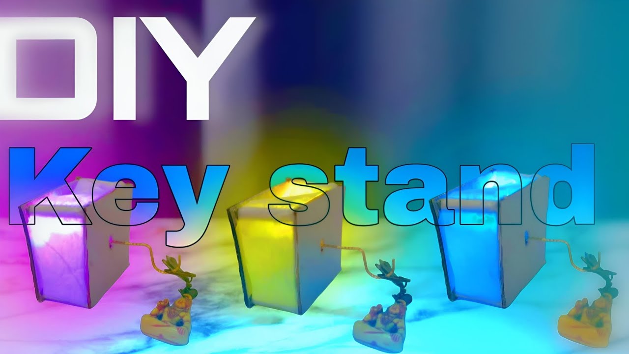 How to make a LED key holder || How to make key chain ||