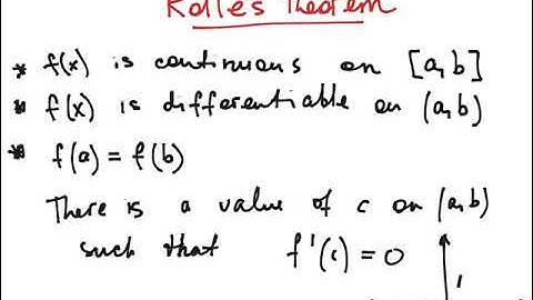 Calculus Theorems - IVT, MVT, EVT, Rolles