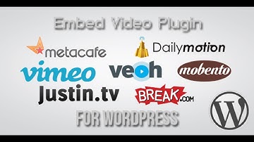 Embed Video Plugin for Wordpress