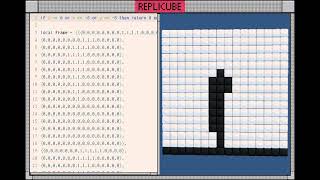 Bad Apple In Replicube 16X16