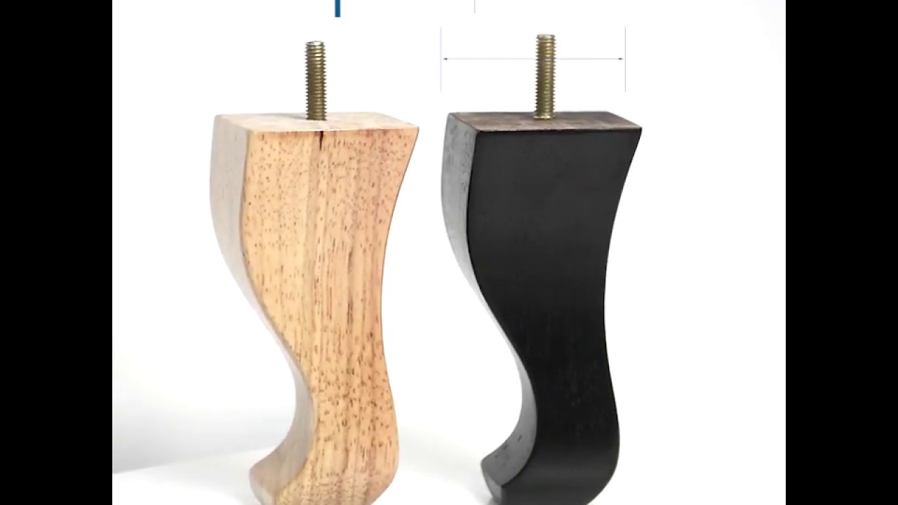 133mm Height Solid Rubber Wood Furniture Legs YouTube