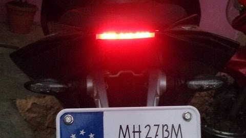Custom made #2 tail light for Pulsar RS200 || Modified Pulsar RS200 || DIY