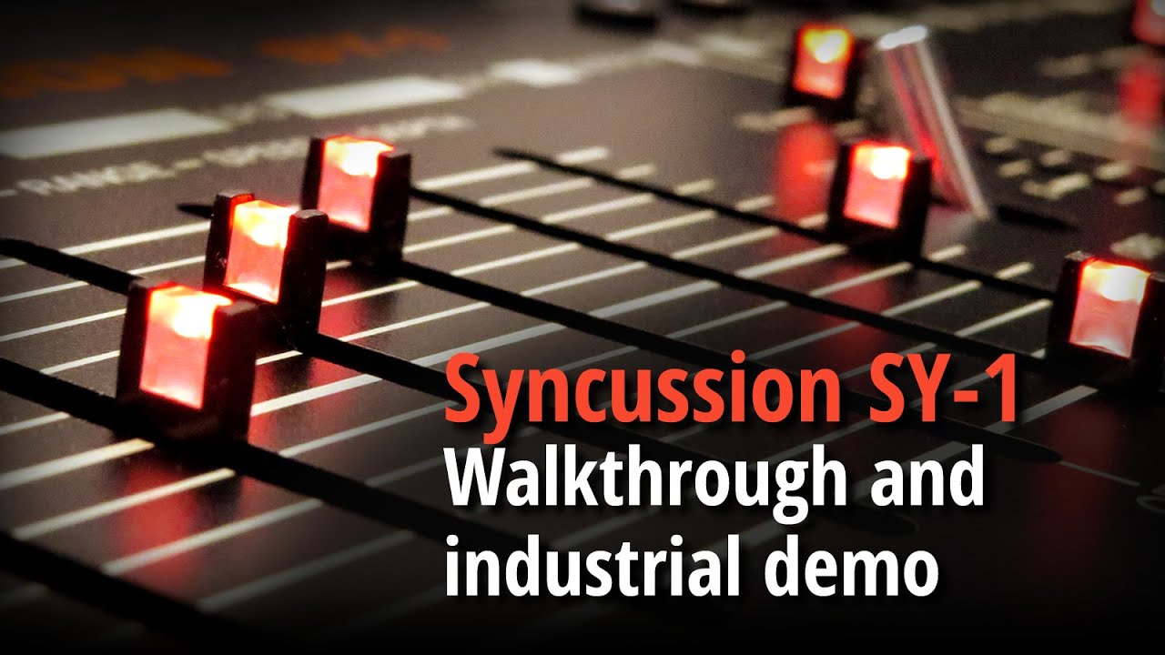 Syncussion SY-1 - Walkthrough and industrial demo - YouTube
