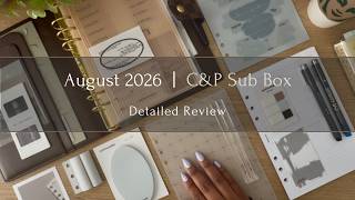 August 2026 Sub Box Review + Practical Uses | Cloth & Paper
