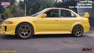 Tes launch control MoTeC M800 pada Mitsubishi EVO 5 YAG Autotechnik.